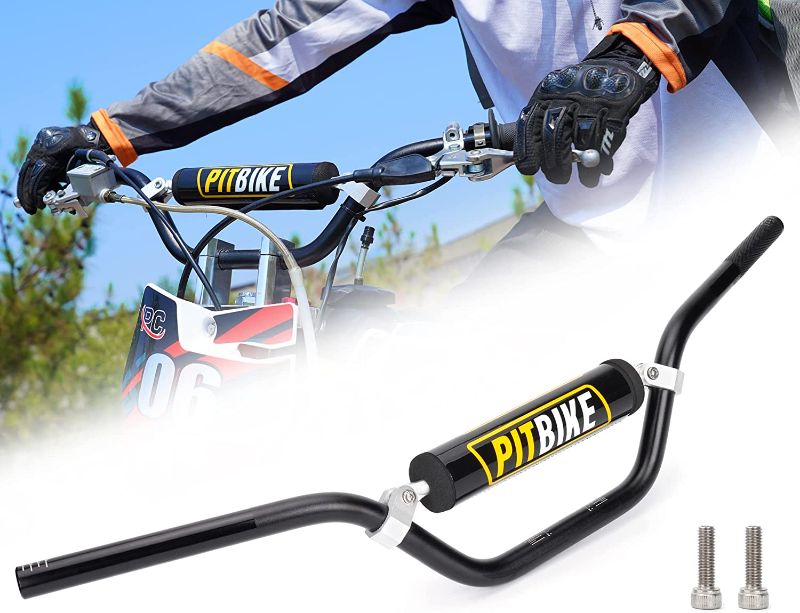 Photo 1 of Handle Bar 7/8" 22MM Handlebar with Foam Pad Compatible with CRF YZF KXF KLX RMZ DRZ Pit Dirt Bike Motocross ATV Quad Black