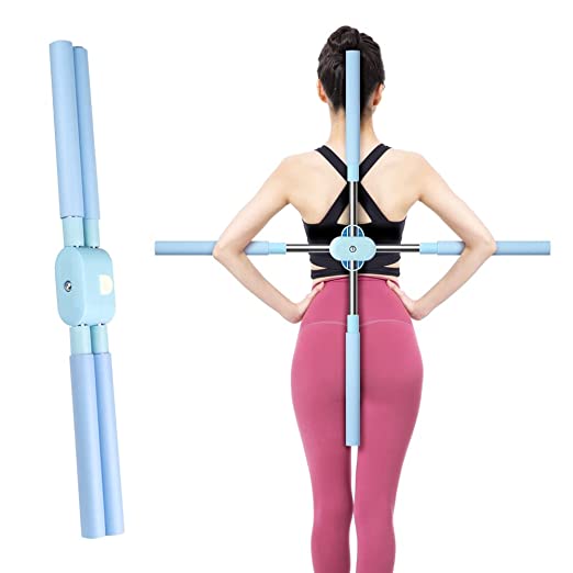 Photo 1 of Posture Corrector, Yoga Sticks Stretching Tool, Yoga Training Sticks for Posture, Back Straightener Posture Corrector, Retractable Design Humpback Correction Stick for Adult and Child