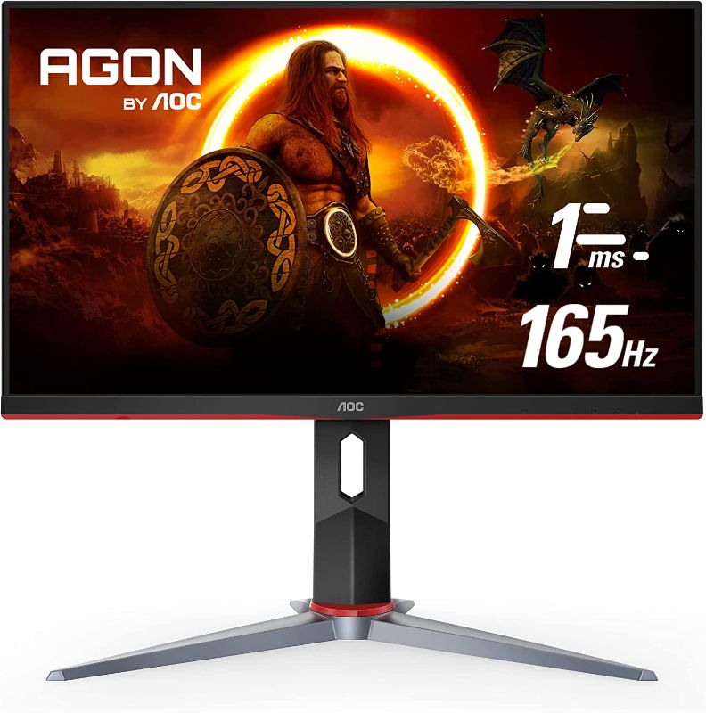 Photo 1 of AOC 27G2S 27" Gaming Monitor, Full HD 1920x1080, 165Hz 1ms, G-SYNC Compatible, 3-Year Zero-Bright-Dot, Black