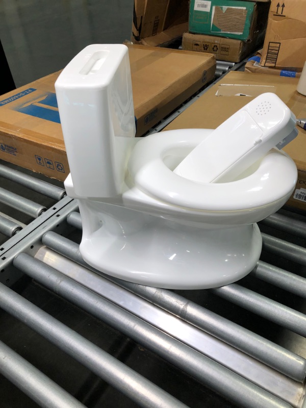 Photo 3 of Summer Infant My Size Potty, White - Realistic Potty Training Toilet Looks and Feels Like an Adult Toilet - Easy to Empty and Clean