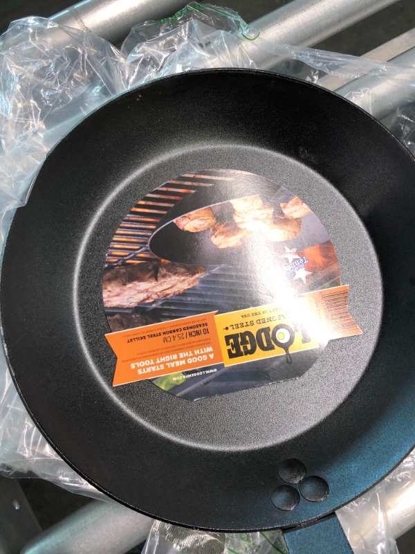 Photo 3 of Lodge CRS10 Carbon Steel Skillet, Pre-Seasoned, 10-inch 10 Inch Skillet