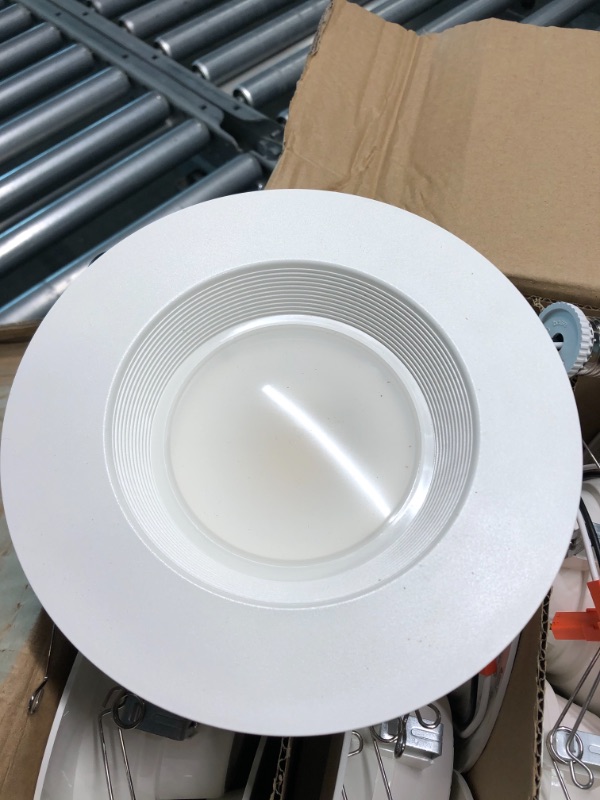 Photo 2 of Sunco Lighting 24 Pack 5/6 Inch LED Can Lights Retrofit Recessed Lighting, Selectable 2700K/3000K/3500K/4000K/5000K Dimmable, Baffle Trim, 13W=75W, 1050 LM, Replacement Conversion Kit, UL Energy Star 5 Cct in One (2700k, 3000k, 3500k, 4000k, 5000k) 6 inch