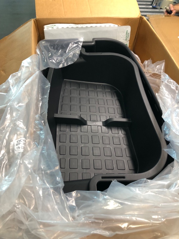 Photo 1 of chenchenArt Double-Layer Rear Trunk Storage Box for Tesla Model Y 2019 2020 2021 2022 Trunk Organizer Frunk Upper & Lower Storage Organizer Tray Model Y Accessories (NOT FITS 2023)