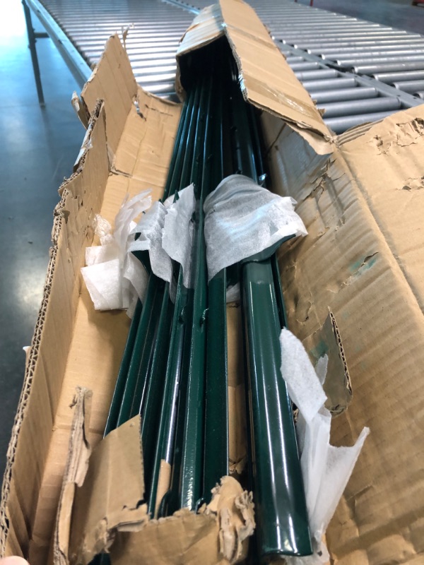 Photo 1 of LADECH 5-6-7 Feet Sturdy Duty Metal Fence Post – Garden U Post for Fencing - 10 Pack (5 Feet) 5 FEET - SET OF 10