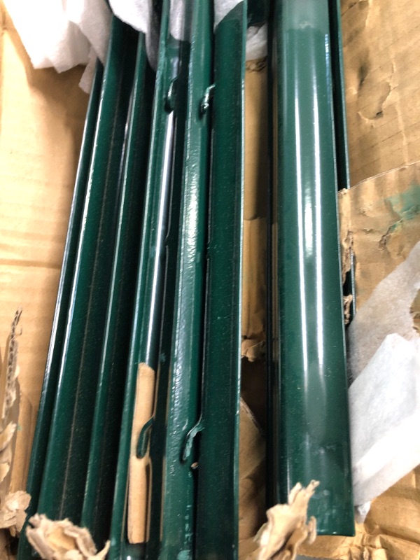 Photo 1 of LADECH 5-6-7 Feet Sturdy Duty Metal Fence Post – Garden U Post for Fencing - 10 Pack (5 Feet) 5 FEET - SET OF 10