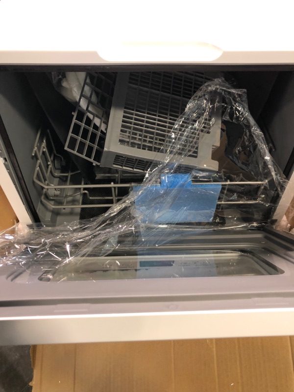 Photo 1 of Counter Top Dishwasher, Portable Dishwasher with 5 Programs, High Temperature, Air-Dry, Child Lock, Dishwasher Basket, Delay Function, Mini Dishwasher for Apartments, Dorms, RVs 17"