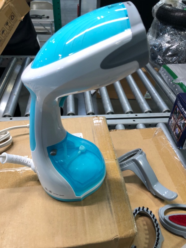 Photo 3 of BEAUTURAL Steamer for Clothes, Portable Handheld Garment Fabric Wrinkles Remover, 30-Second Fast Heat-up, Auto-Off, Large Detachable Water Tank Aqua