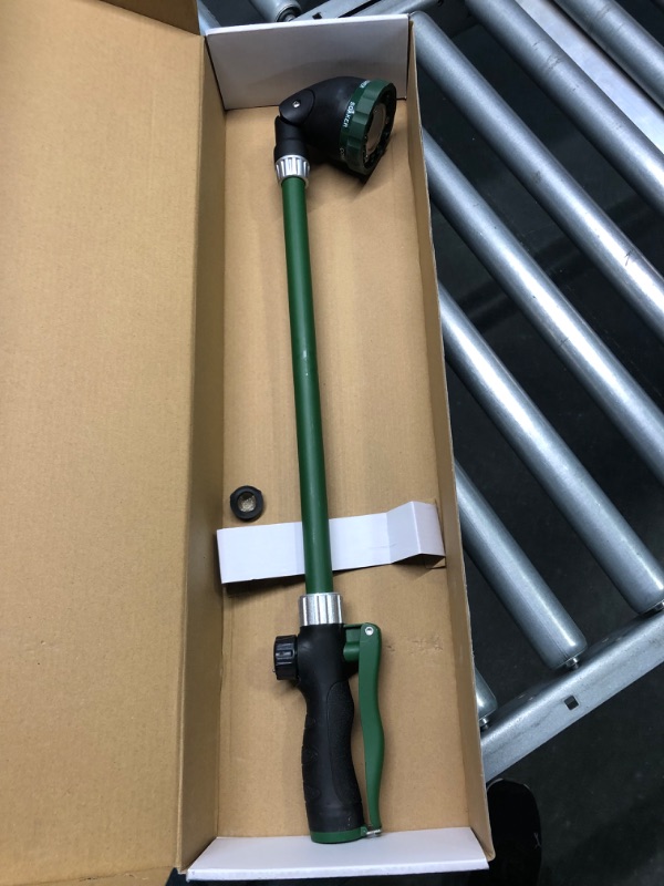 Photo 2 of H2O WORKS Heavy Duty 24 Inch Watering Wand with Pivoting Head, Adjustable Water Sprayer Wand with Ergonomic Handle, Spray 6 Watering Patterns, Perfect for Watering Hanging Plants