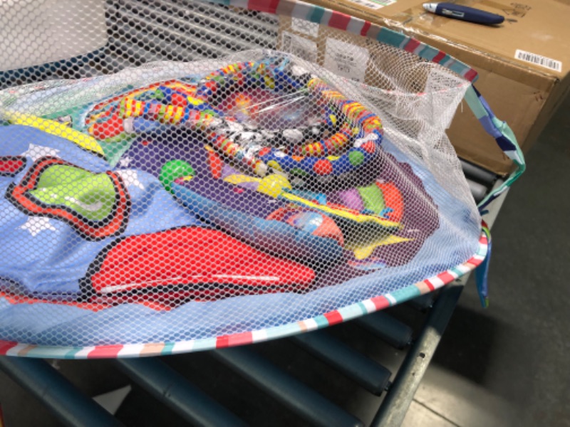 Photo 1 of Siairo Jumbo Baby Activity Gym Folding Baby Play Gym Play Mat with Ball Pit & Hanging Mobiles, Surrounding Mesh for Newborn, Infant, Babies, Toddlers