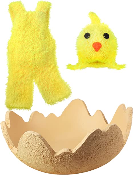 Photo 1 of Haysandy Newborn Baby Photography Props, 1 Piece Cracked Egg Shell Photography Prop and 1 Piece Newborn Photography Clothes Outfits for Baby Girl Boy Photography Picture Photos Props Backdrop