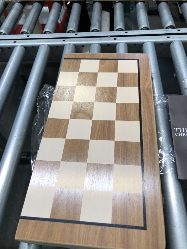 Photo 2 of 15" Wooden Chess Sets - Chess & Checkers Board Game | with 2 Extra Queens | Wooden Chess Set | Chess Board Set | Chess Sets for Adults | Chess Sets for Adults & Kids | Checkers Game for Kids & Adults Chess And Checkers Set