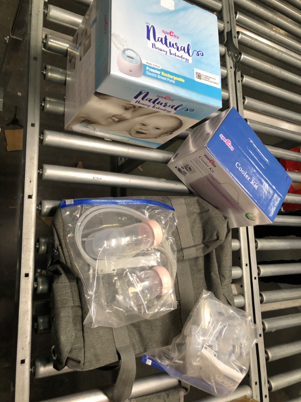 Photo 1 of Spectra - S1 Plus Electric Breast Milk Pump with Tote Bag, Breast Milk Bottles and Cooler for Baby Feeding