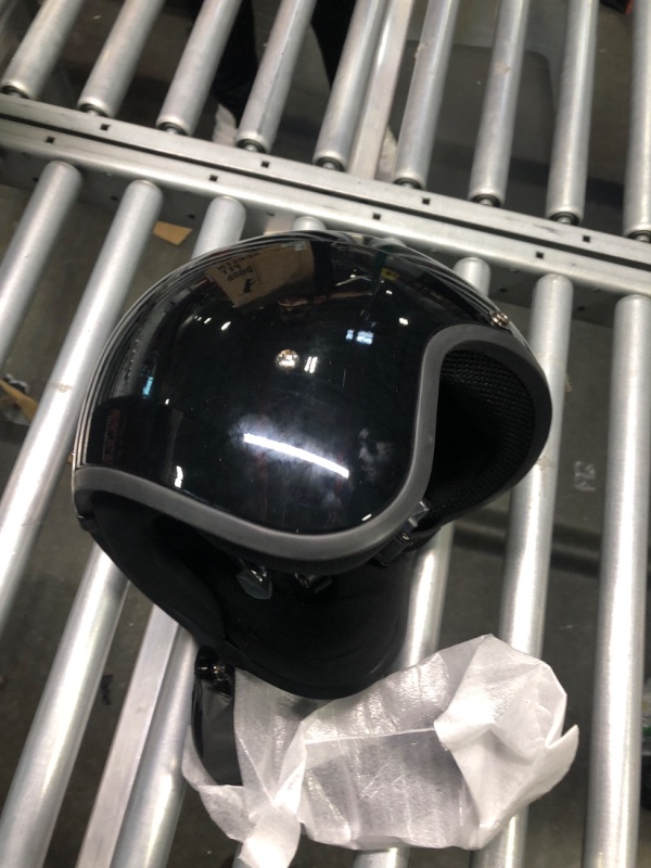 Photo 3 of Daytona Helmets 3/4 Open Face Motorcycle Helmet – DOT Approved [Hi-Gloss Black] [M]