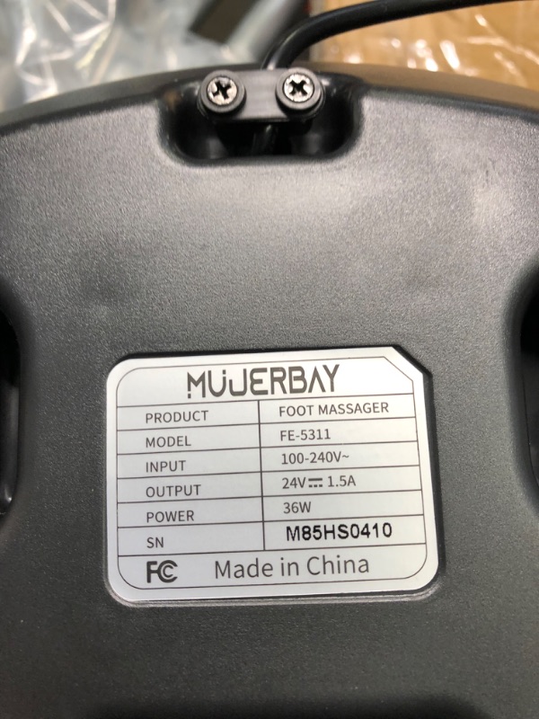 Photo 1 of MUJERBAY Foot Massager Machine with Heat, Full-Cover Shiatsu Foot Massager, 3 Modes, 3 Intensity Deep Kneading Foot Massager, Remote Control, for Plantar Fasciitis Feet Massage Gift, Up to Size 12