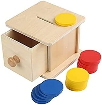 Photo 1 of Adena Montessori Infant Toddlers Coin Box Montessori Toys for 6-12 Months Baby (Typical - Drawer Comes Out)