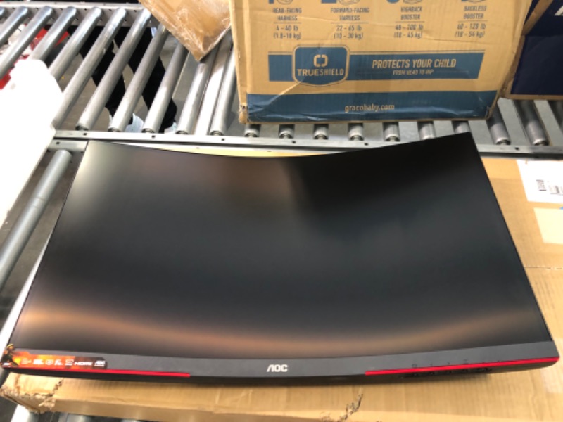 Photo 3 of AOC GAMING CQ27G3S Frameless Curved Gaming Monitor, QHD 2K 2560x1440, 1000R VA, 165Hz 1ms, FreeSync Premium ,Black 165Hz Low Latency 27" QHD Curved Screen