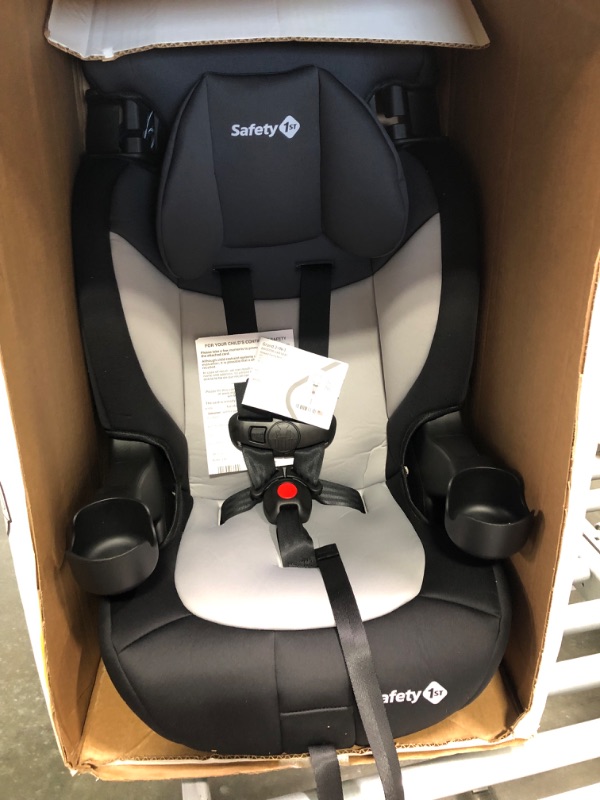 Photo 3 of Safety 1st Grand 2-in-1 Booster Car Seat, Forward-Facing with Harness, 30-65 pounds and Belt-Positioning Booster, 40-120 pounds, Black Sparrow