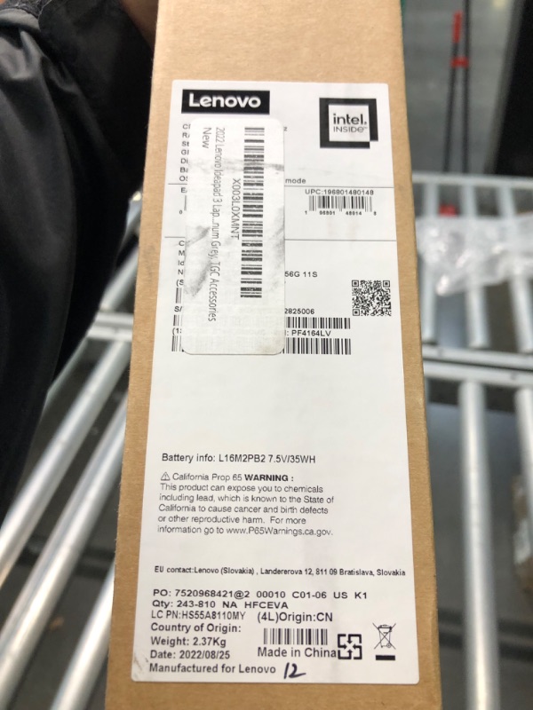 Photo 6 of --- Is Lock Need to Be Unlock ---Lenovo - Ideapad 3i 15.6" HD Touch Laptop - Core i3-1115G4 - 8GB Memory - 256GB SSD - Platinum Grey 81X800MCUS