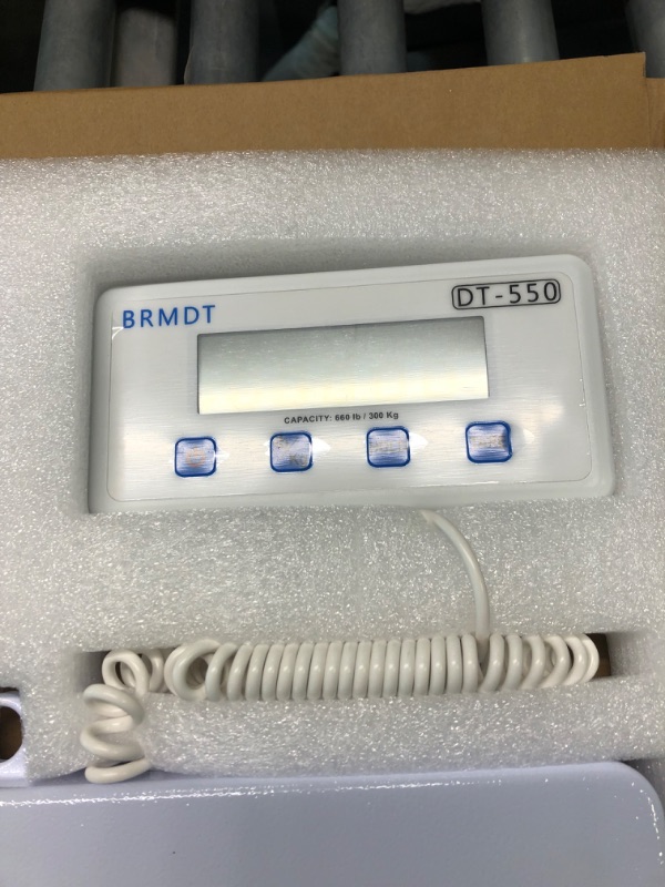 Photo 5 of BRMDT Digital Scales for Body Weight Heavy Duty for Hospital & Physician Use, Large Digital Display and Base with The Ability to Weigh Up to 660lbs/300kg (White, DT-550)