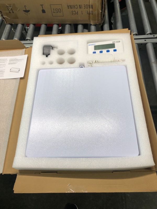 Photo 3 of BRMDT Digital Scales for Body Weight Heavy Duty for Hospital & Physician Use, Large Digital Display and Base with The Ability to Weigh Up to 660lbs/300kg (White, DT-550)