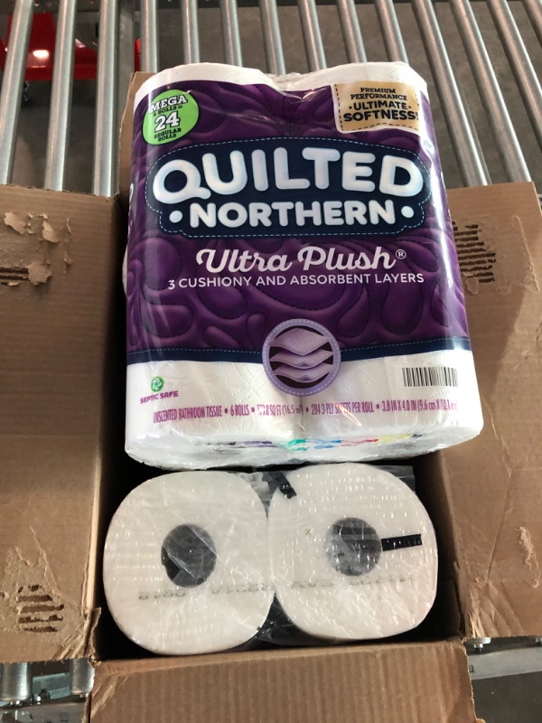 Photo 3 of Quilted Northern Ultra Plush Toilet Paper, 18 Mega Rolls = 72 Regular Rolls, 3-Ply Bath Tissue, 18 Count 