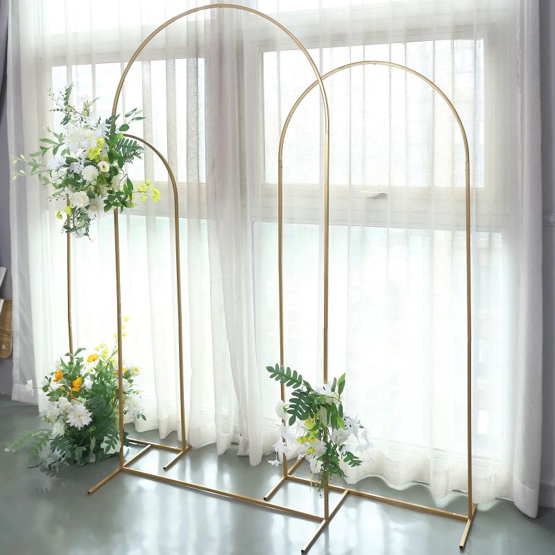 Photo 1 of assemble gold metal door party decoration