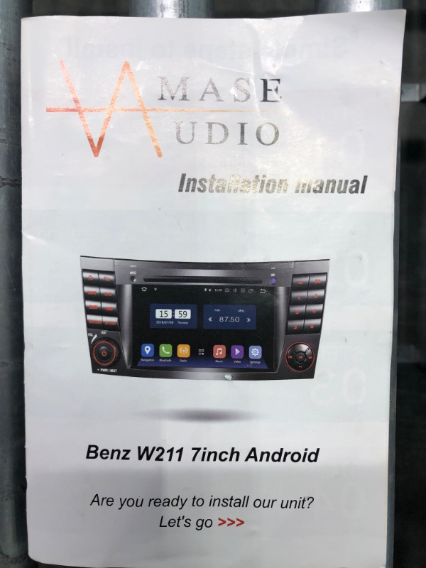 Photo 1 of mase audio benz w211 7 inch android----- missing some hardware 