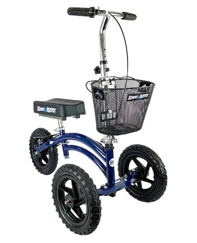 Photo 1 of KneeRover All Terrain Steerable Knee Scooter Knee Walker Heavy Duty Crutches Alternative in Blue
hardware open-possible missing screws