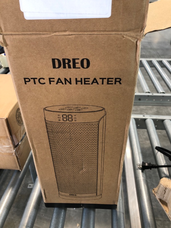 Photo 1 of Dreo Space Heaters for Indoor Use, Portable Electric Heater for Bedroom Large Room Office Garage, 1500W Fast PTC Ceramic Heating with Remote, Thermostat, Oscillating, Timer, Multiple Safety Protection Black.TESTED