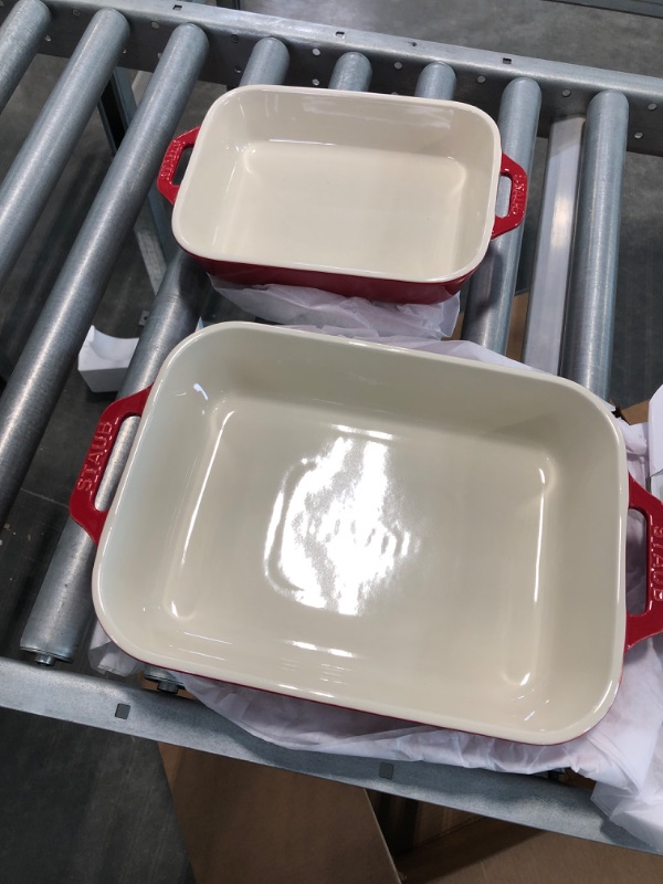 Photo 2 of 2-Piece Stoneware Rectangular Baking Dish Set