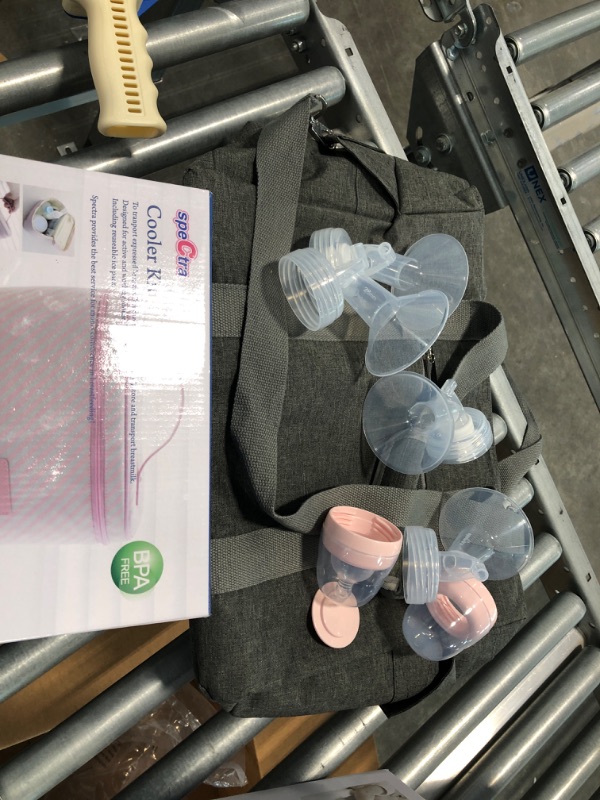 Photo 2 of Spectra - S1 Plus Electric Breast Milk Pump with Tote Bag, Breast Milk Bottles and Cooler for Baby Feeding