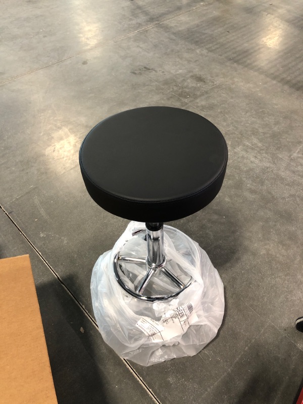 Photo 2 of FNZIR Adjustable Stool with Wheels Round Rolling Stool for Spa Salon Massage Office Stool Chair (Black)