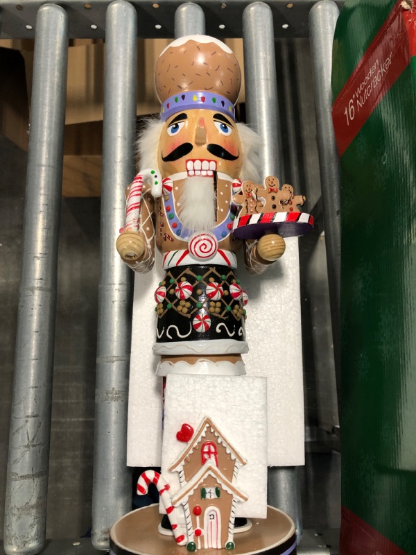 Photo 3 of Kurt Adler 16-Inch Wooden Gingerbread Christmas Nutcracker & Kurt Adler Hollywood Ballet Nutcracker, 15-Inch Nutcracker + Nutcrackers Multicolor