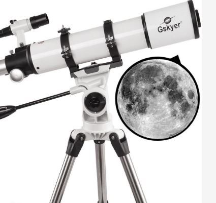 Photo 1 of Gskyer Telescope, Telescopes for Adults, 600x90mm AZ Astronomical Refractor Telescope,Telescope for Kids,Telescopes for Adults Astronomy, German Technology Scope