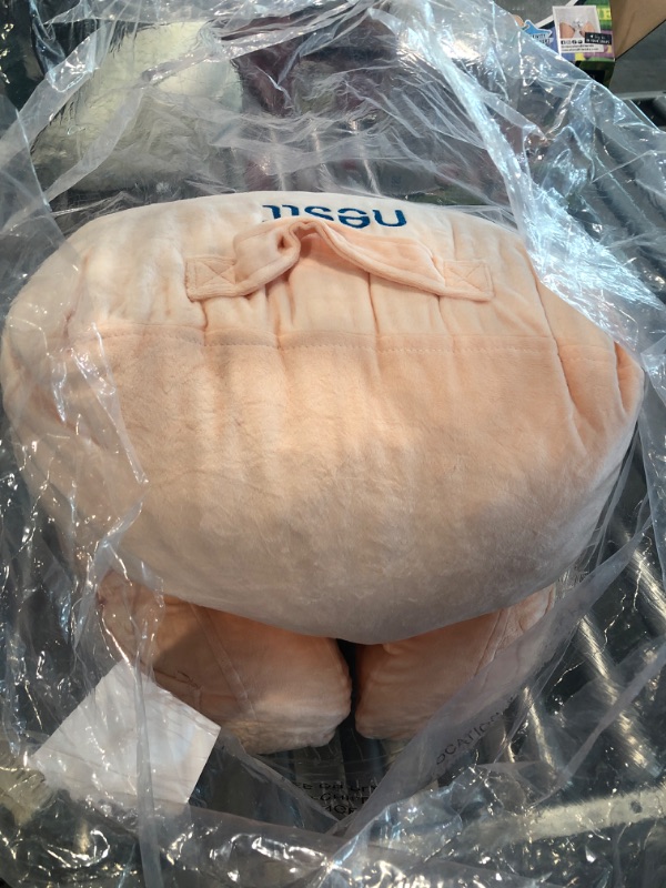 Photo 1 of Nestl Reading Pillow Standard Bed Pillow, Back Pillow for Sitting in Bed Shredded Memory Foam Chair Pillow Reading & Bed Rest Pillows Beige Cream Back Pillow for Bed, Bed Chair Arm Pillow with Pockets