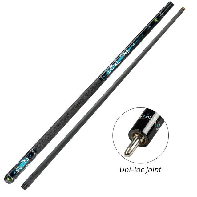 Photo 1 of CRICAL Pool Cue Billiards 11.5/12.5mm Tip Carbon Fiber Pool Cue Uniloc Quick/ 3/8*8 Radial Pin Joint Technology Low Deflection