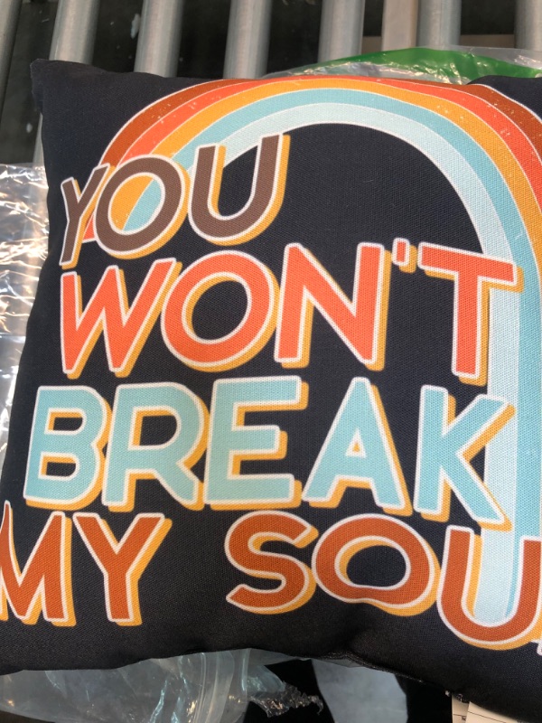 Photo 1 of 'YOU WONT BREAK MY SOUL PILLOW' SMALL 15X15