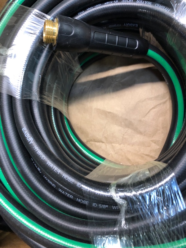 Photo 1 of EADUTY Hybrid Garden Hose 5/8 IN. x 50 FT, Heavy Duty, Lightweight, Flexible with Swivel Grip Handle and Solid Brass Fittings
