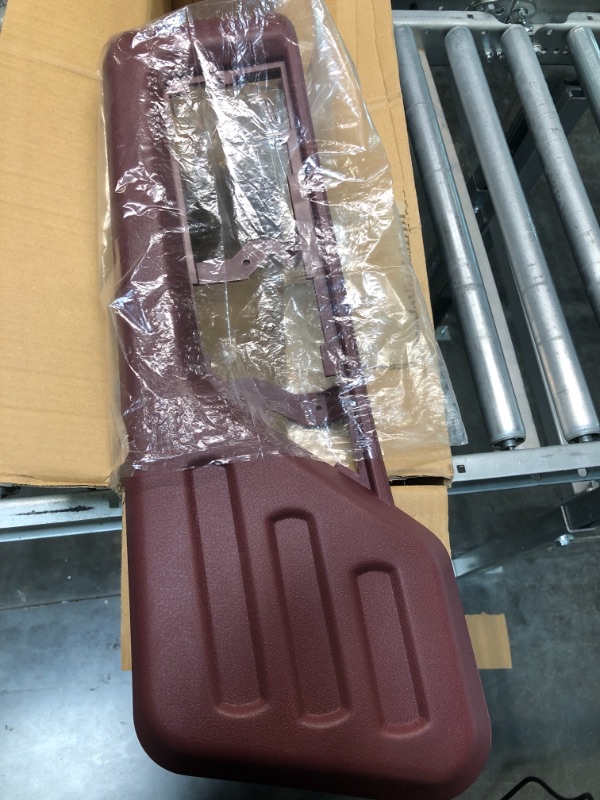 Photo 1 of Front Driver Seat Panel Trim (Left) Compatible with 2008 2009 2010 Ford F250 F350 F450 F550 Super Duty - Red Seat Track Cover 8C3Z-2562187-DB