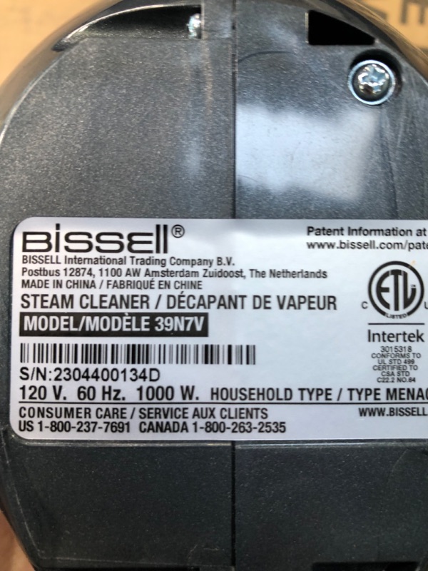 Photo 6 of Bissell SteamShot Hard Surface Steam Cleaner with Natural Sanitization, Multi-Surface Tools Included to Remove Dirt, Grime, Grease, and More, 39N7V Silver