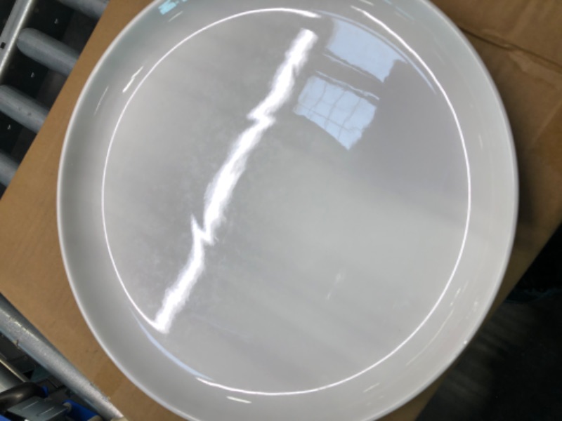 Photo 2 of Sweese White Dinner Plates 7.8 Inch - Porcelain Modern Curve Square Plate Set of 6 - Dishwasher, Microwave, Oven Safe, Smooth Glaze, Scratch Resistant - 151.001
