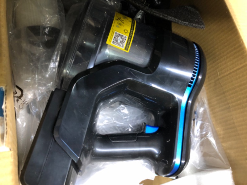 Photo 1 of INSE Cordless Vacuum Cleaner, 6-in-1 Rechargeable Stick Vacuum with 2200 m-A-h Battery, Powerful Lightweight Vacuum Cleaner, Up to 45 Mins Runtime, for Home Hard Floor Carpet Pet Hair-N5S Blue