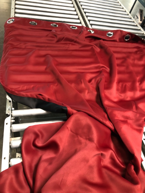 Photo 1 of 81 X 51 " RED VELVET CURTAINS 