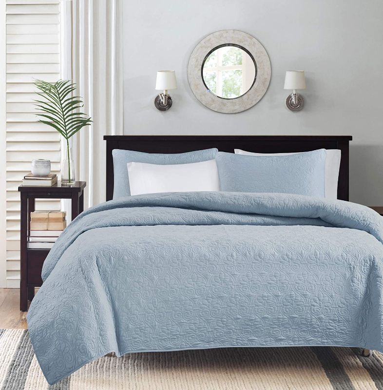 Photo 1 of EXQ HOME QUILT TEAL BLUE 10X6X96