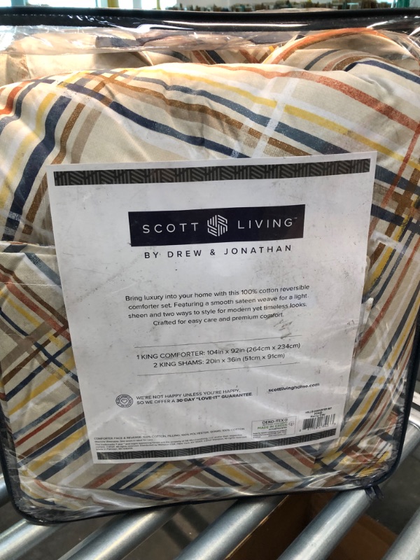 Photo 2 of Scott Living Hollis Sateen 3-pc. Reversible Comforter Set KING SIZE SET