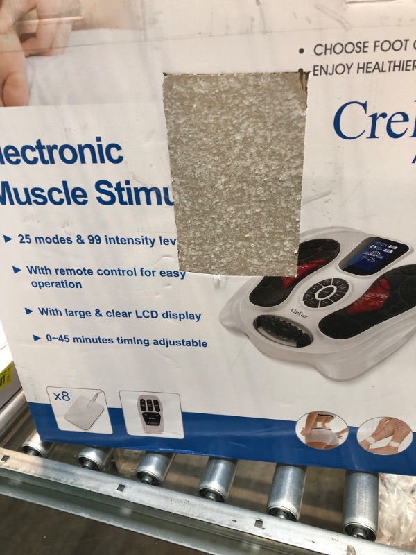 Photo 3 of Creliver Foot Circulation Plus EMS & TENS Foot Nerve Muscle Massager, Electric Foot Stimulator Improves Circulation, Feet Legs Circulation Machine Relieves Body Pains, Neuropathy (FSA or HSA Eligible)