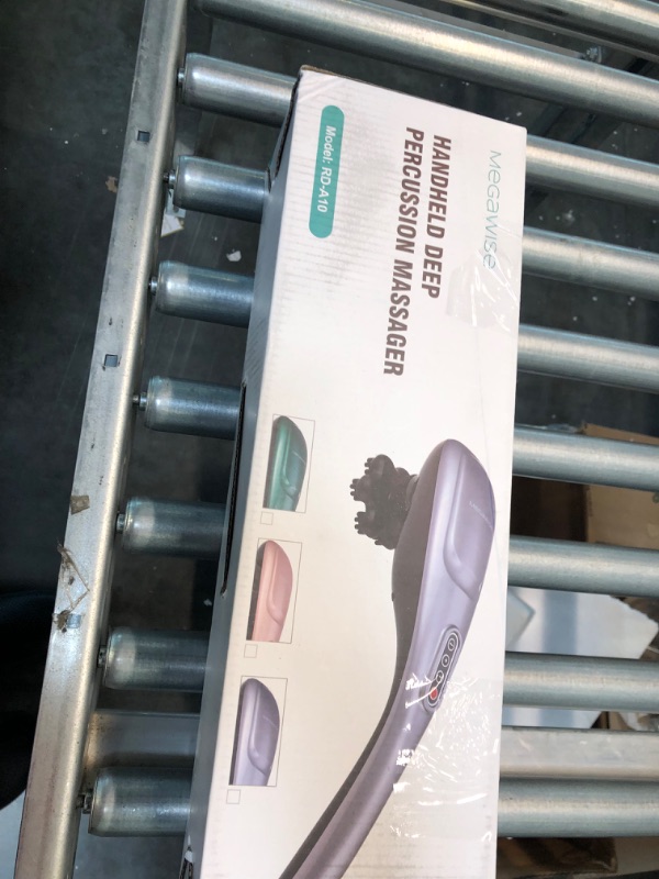 Photo 1 of MEGAWISE Massager Handheld Deep Tissue Neck Back Massager for Shoulders, Waist, Legs, 3600 RPM Powerful Motor Electric Neck Massager with 5 Nodes & 5 Speeds, Help with Knotty Muscle, A Little Heavy