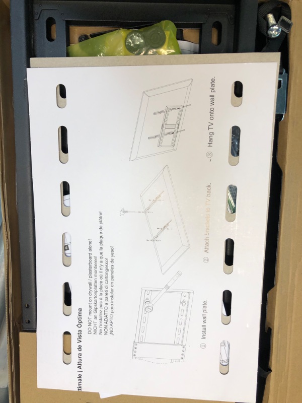 Photo 2 of Mounting Dream TV Mount Fixed for Most 42-70 Inch Flat Screen TVs, UL Listed TV Wall Mount Bracket up to VESA 600 x 400mm and 13