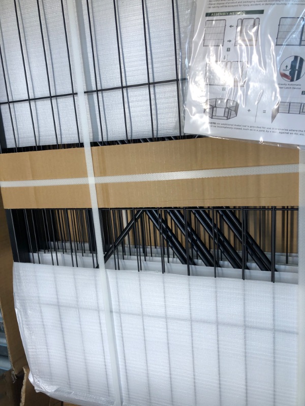 Photo 1 of FXW Dog Playpen Outdoor, 8/16/24/32 Panels Dog Pen 24"/32"/40"/50" Height Dog Fence Exercise Pen with Doors for Large/Medium/Small Dogs, Pet Puppy Playpen for RV, Camping, Yard 08 Panels 32 inch