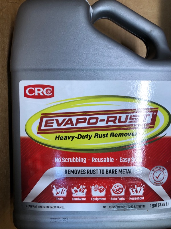 Photo 1 of Evapo-Rust ER012 Super Safe – 128 oz., Non Toxic Rust Remover for Auto Parts, Hardware, Antiques | Rust Removers and Chemicals